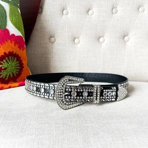 Vintage Rhinestone Studded Belt